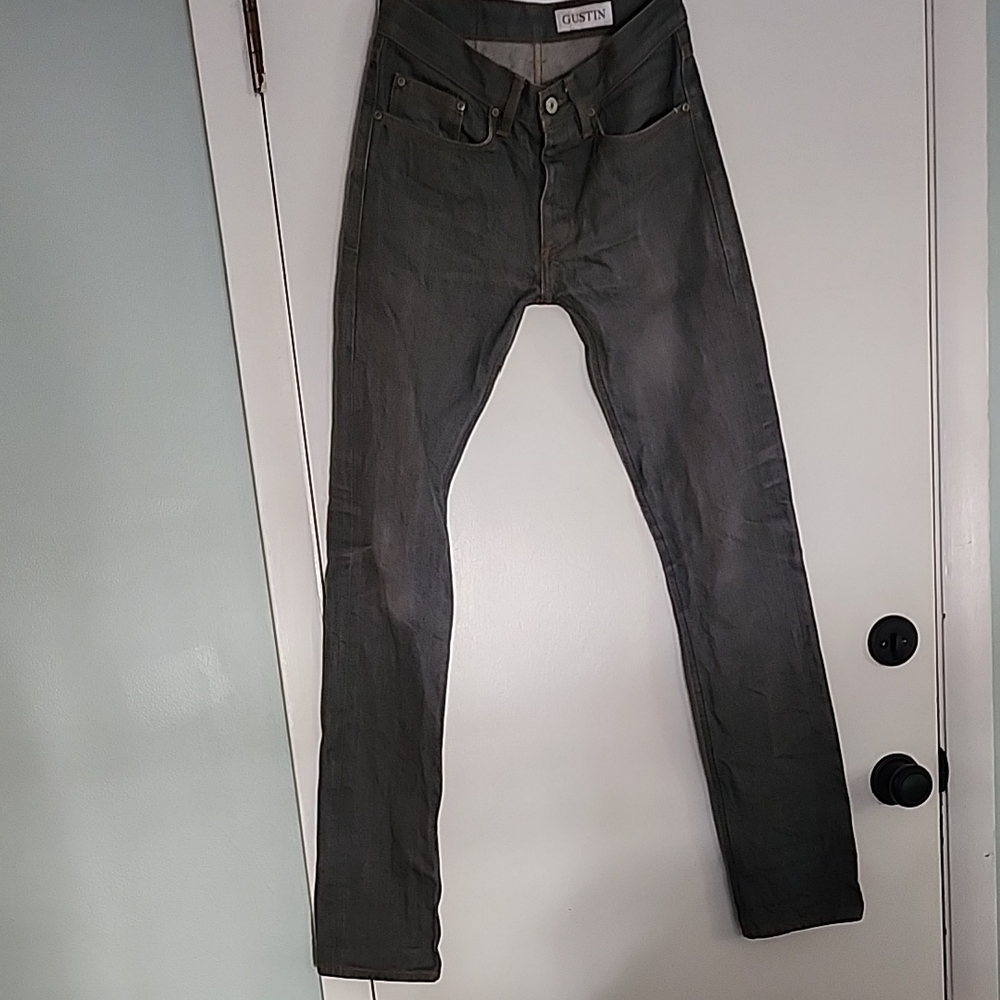 Gustin Gray Men's  Skinny Jeans selvedge Denim 29/33